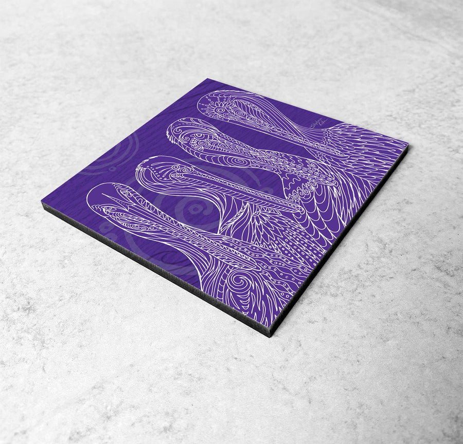 Purple Pelican Party Magnet