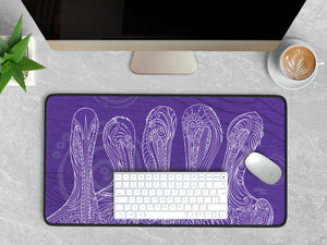 Purple Pelican Party Desk Mat