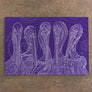 Purple Pelican Party Cutting Board