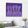 Purple Pelican Party Wall Art Panel