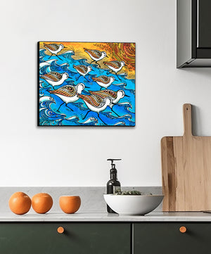 Sanderling Dance Wall Art Panel