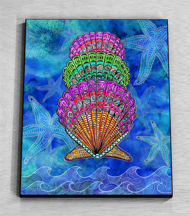 Scallop Shells Wall Art Panel
