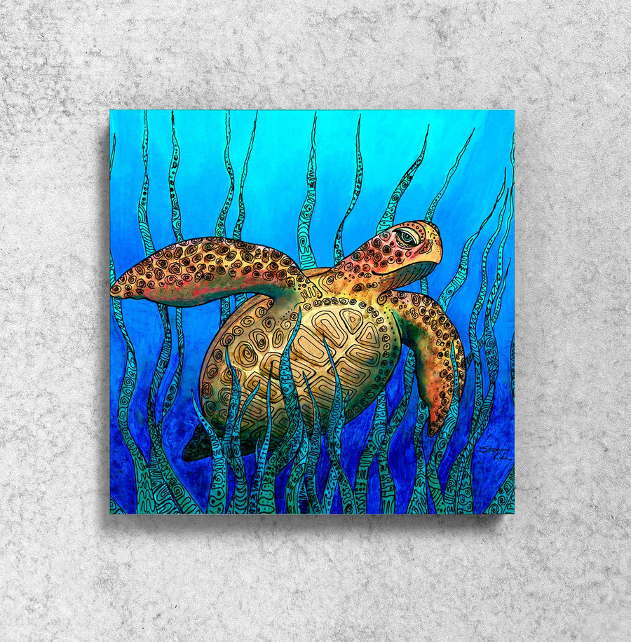 Sea Grass Turtle Magnet