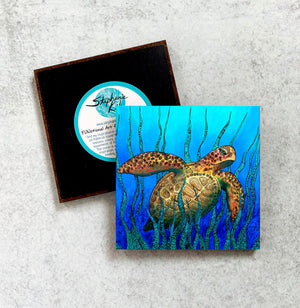 Sea Grass Turtle Magnet