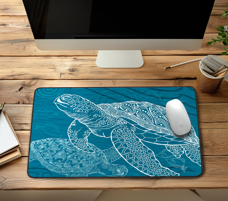 Sea Turtle One Color Desk Mat