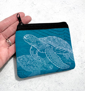 Sea Turtles One Color Coin Bag