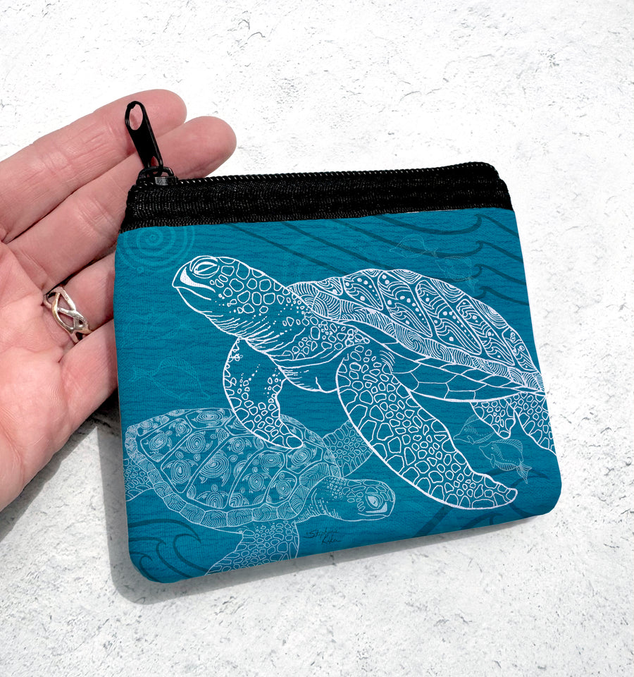 Sea Turtles One Color Coin Bag