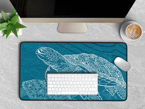 Sea Turtle One Color Desk Mat