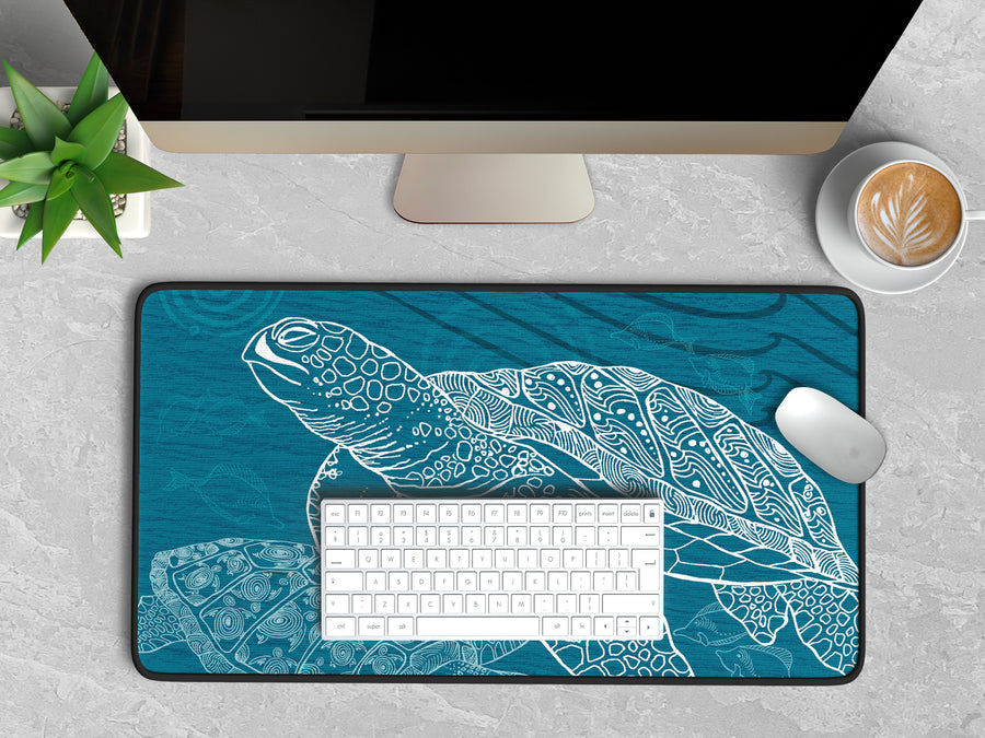 Sea Turtle One Color Desk Mat