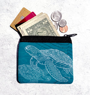 Sea Turtles One Color Coin Bag