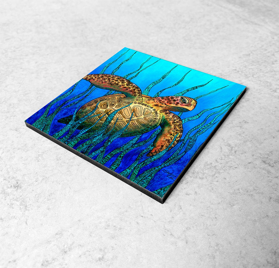 Sea Grass Turtle Magnet