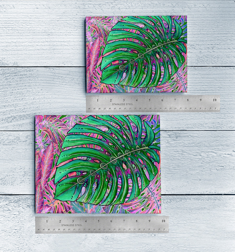 Single Monstera Ceramic Tile