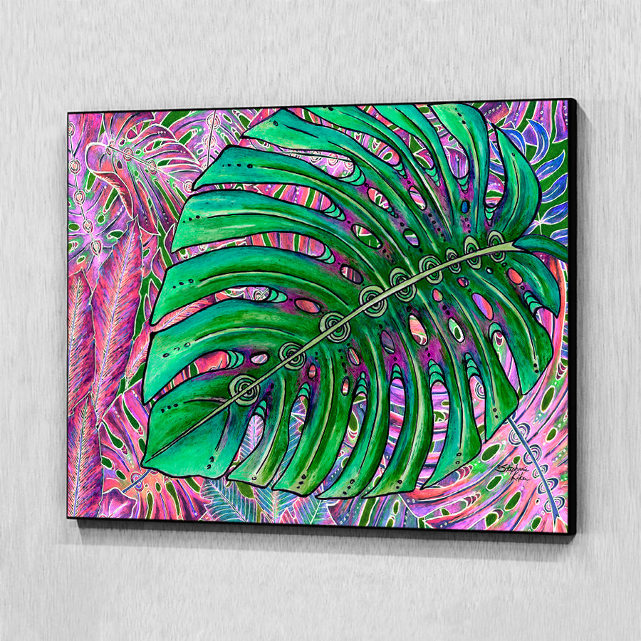 Single Monstera Wall Art Panel