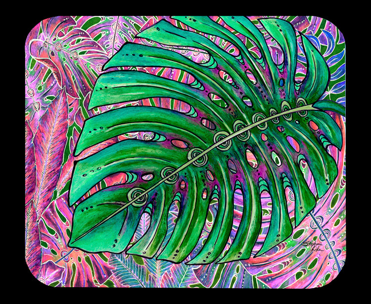 Single Monstera Mousepad