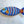 Blue Spiral Fish Wood Wall Art