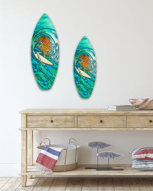 Sunset Surfer Surfboard Wall Art – Stephanie Kiker Designs