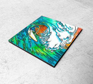 Sunset Surfer Magnet