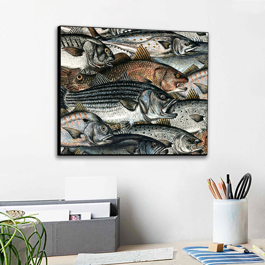 Surf Fish Wall Art Panel
