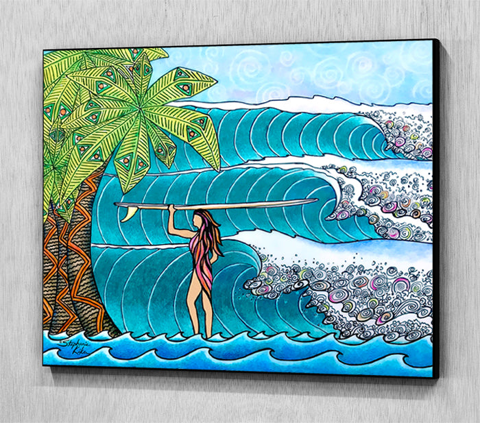 Surfer Girl Wall Art Panel