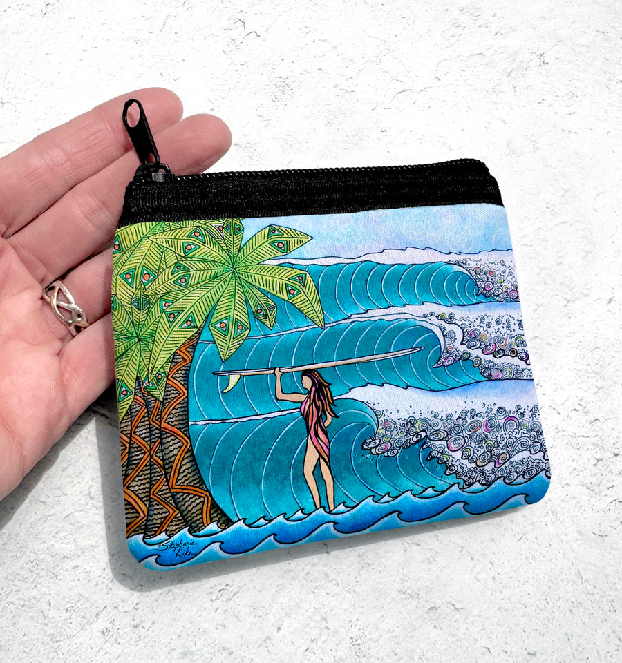 Surfer Girl Coin Bag