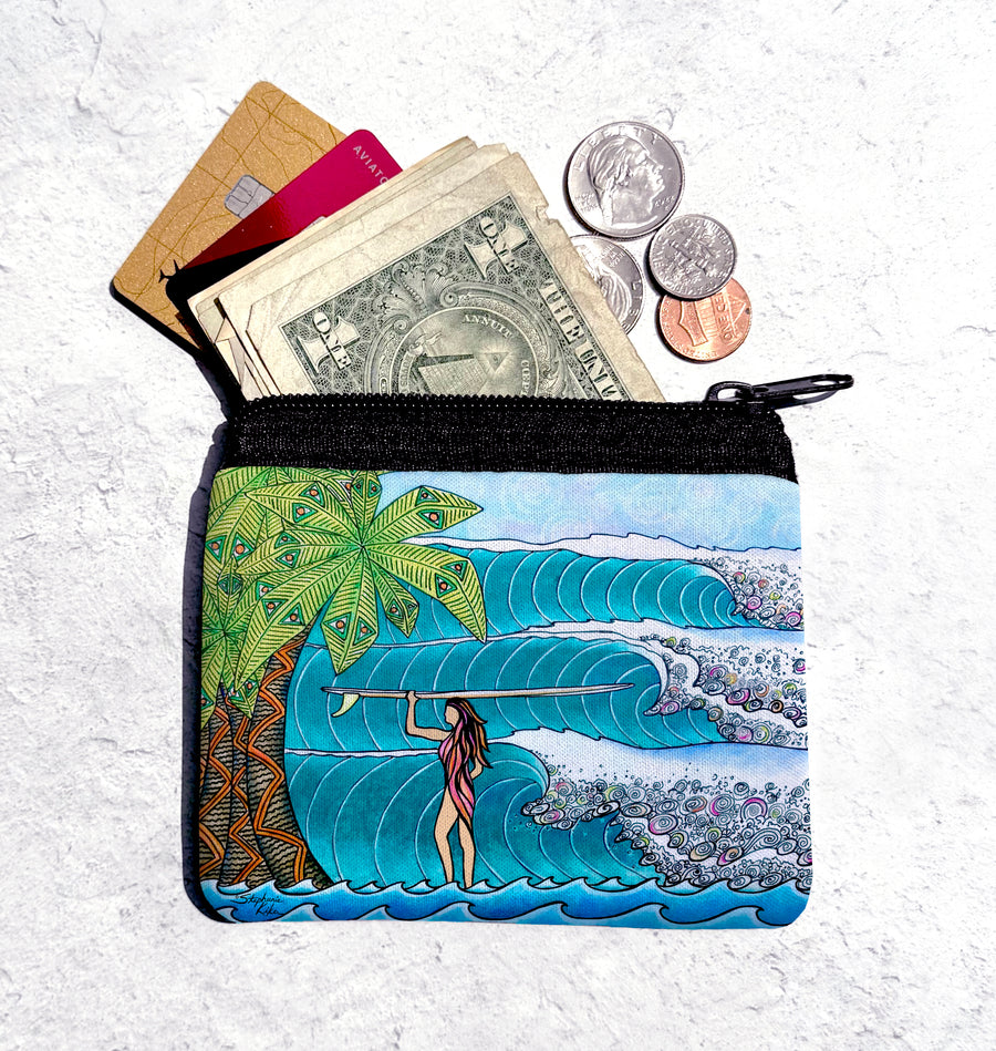 Surfer Girl Coin Bag