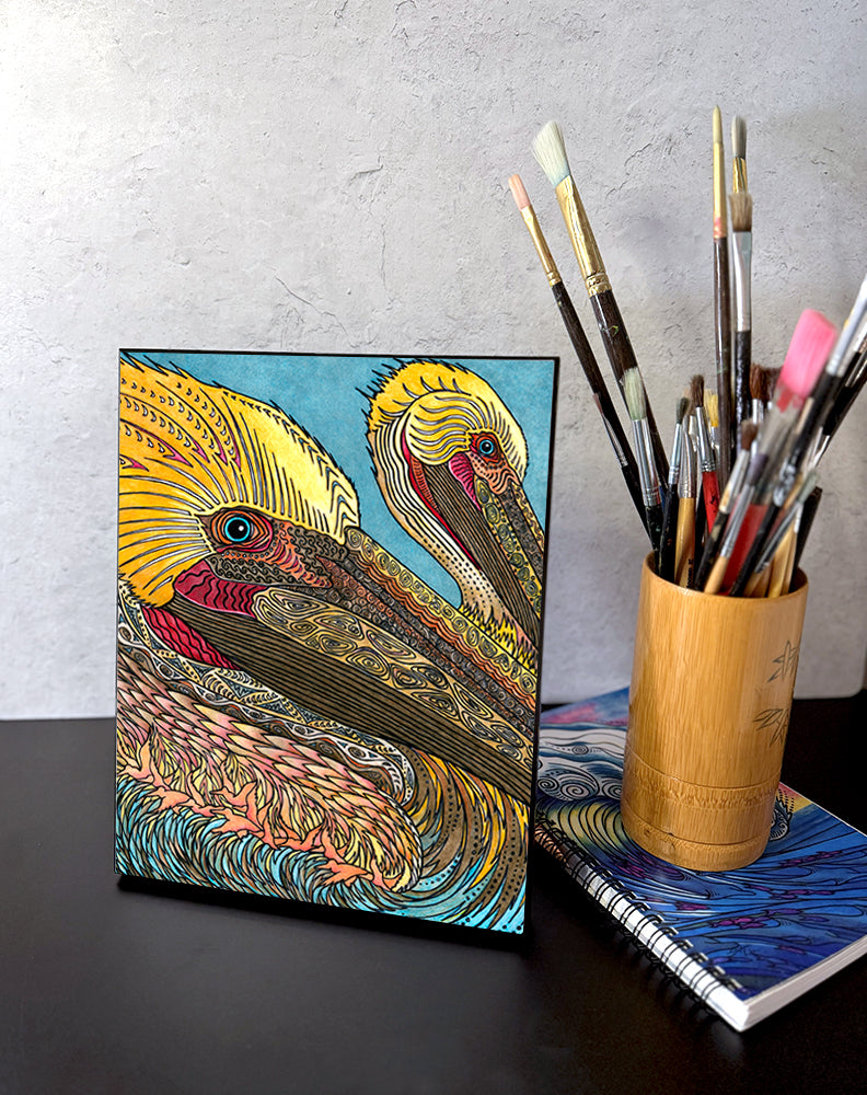 The Pelicans Wall Art Panel