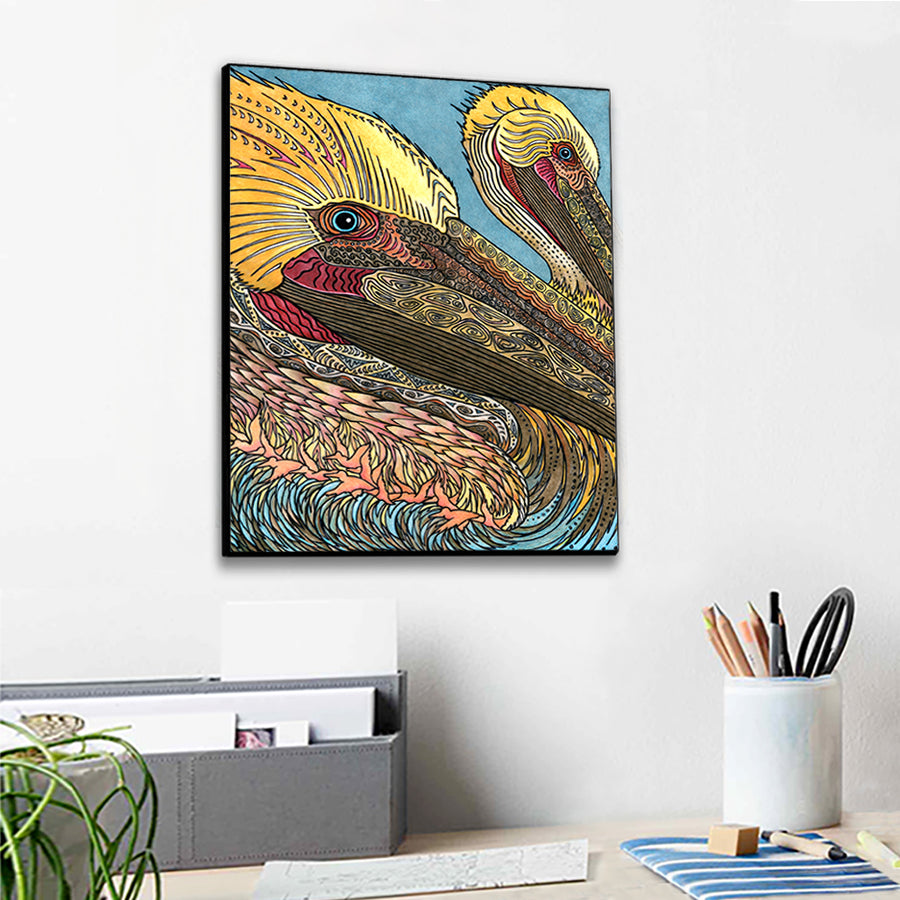 The Pelicans Wall Art Panel