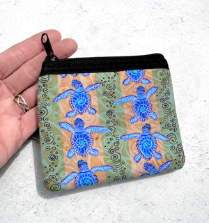 Traveling Turtles Coin Bag