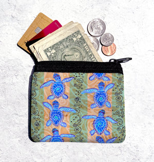 Traveling Turtles Coin Bag