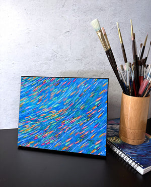 Tropical Fish School Wall Art Panel