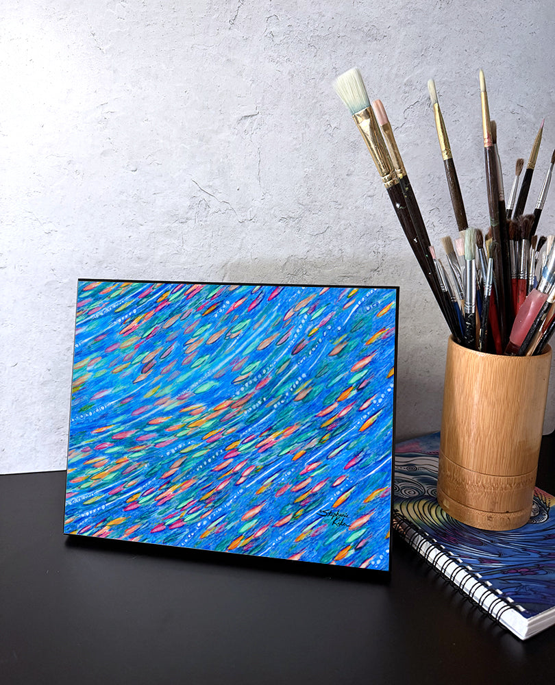 Tropical Fish School Wall Art Panel