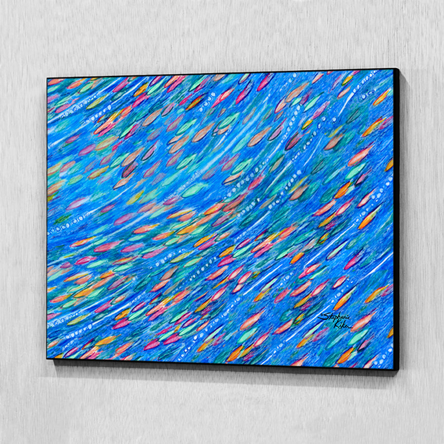 Tropical Fish School Wall Art Panel