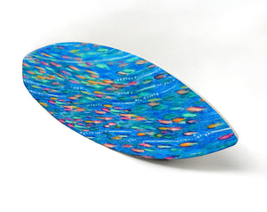 Tropical Fish School Surfboard Wall Art
