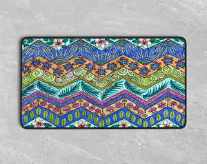 Tropical Patterns Desk Mat