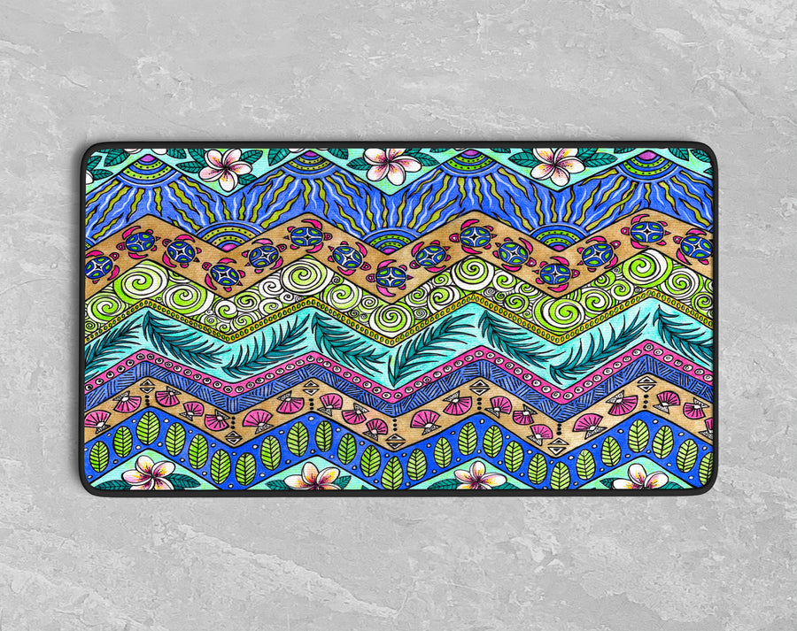 Tropical Patterns Desk Mat