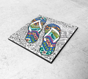 Tropical Flip Flops Magnet