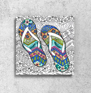 Tropical Flip Flops Magnet