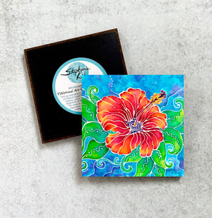Tropical Hibiscus Magnet