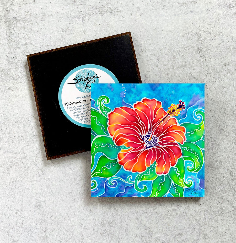 Tropical Hibiscus Magnet