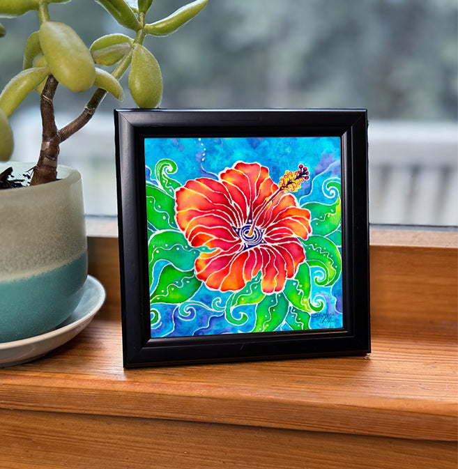 Tropical Hibiscus Framed Art