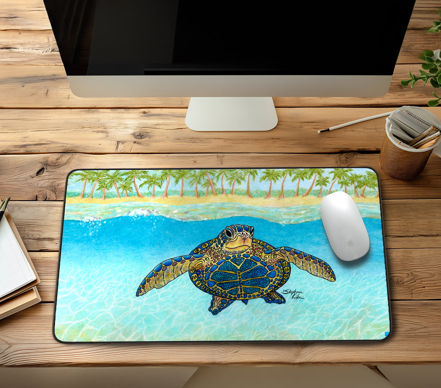 Turtle Paradise Desk Mat