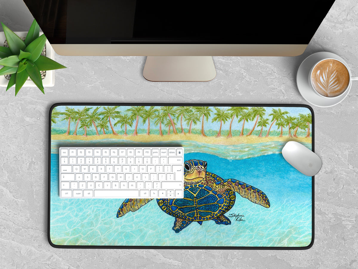 Turtle Paradise Desk Mat – Stephanie Kiker Designs