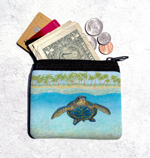 Turtle Paradise Coin Bag