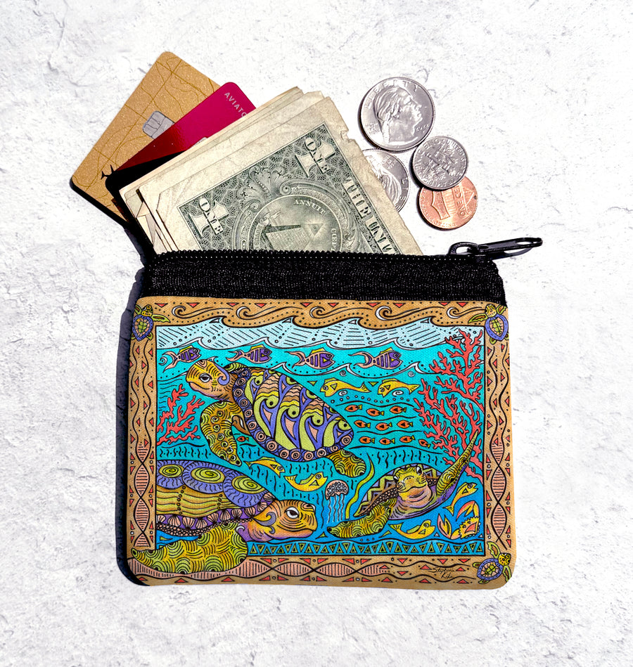 Turtle Time Coin Bag