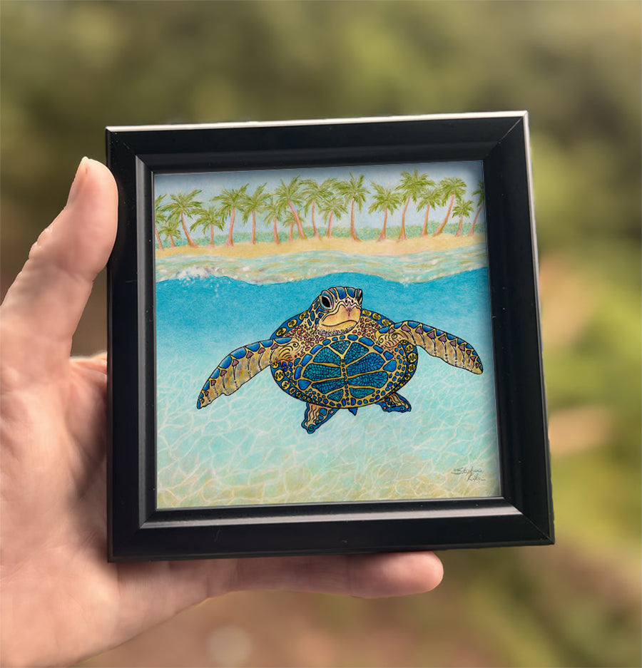 Turtle Paradise Framed Art