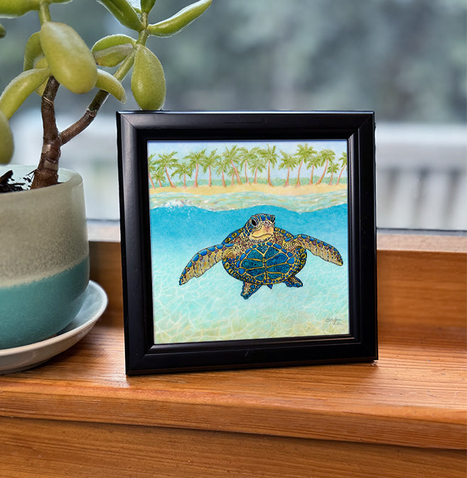 Turtle Paradise Framed Art