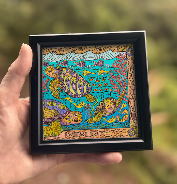 Turtle Time Framed Art