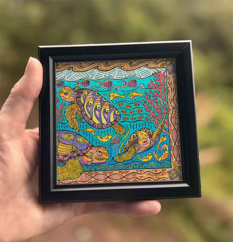 Turtle Time Framed Art