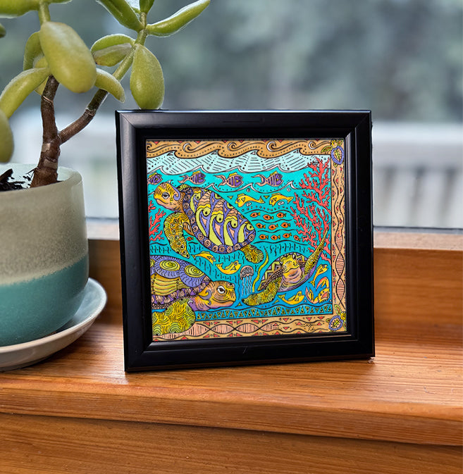 Turtle Time Framed Art