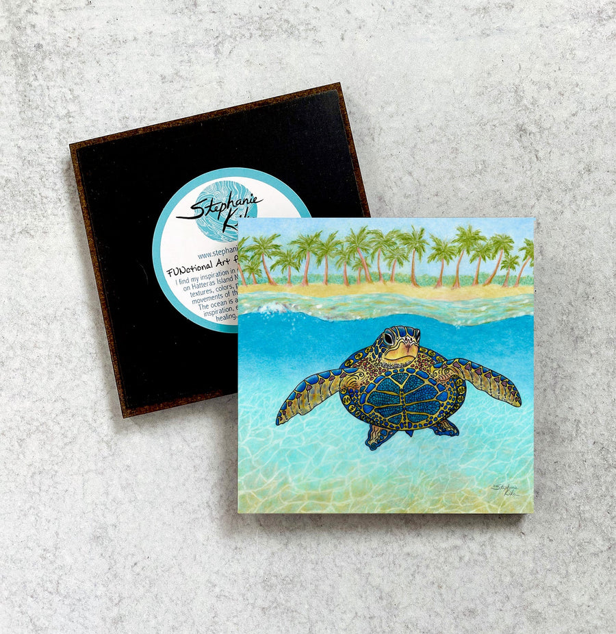 Turtle Paradise Magnet